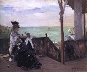 Berthe Morisot In a Villa at the Seaside France oil painting artist
